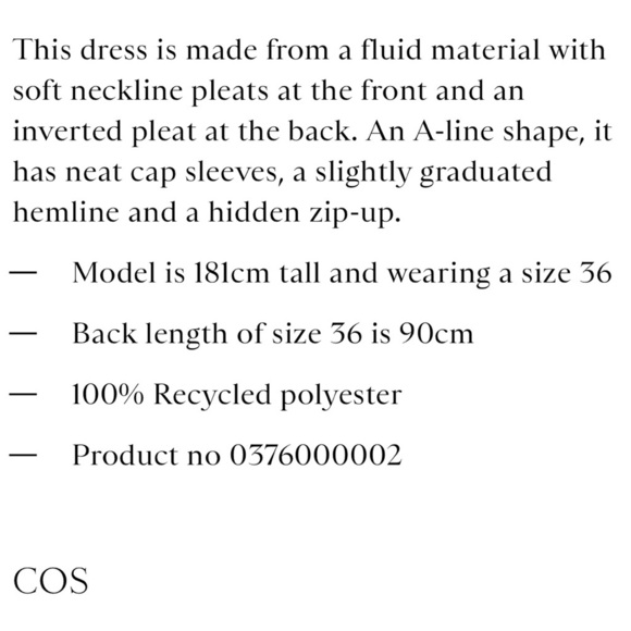 COS Soft Pleat A-line Dress in Green - Picture 14 of 14